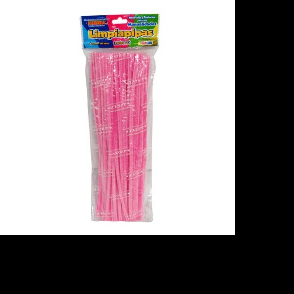 LIMPIAPIPAS BOLSA C100 PZ. ROSA PASTEL PASCUA